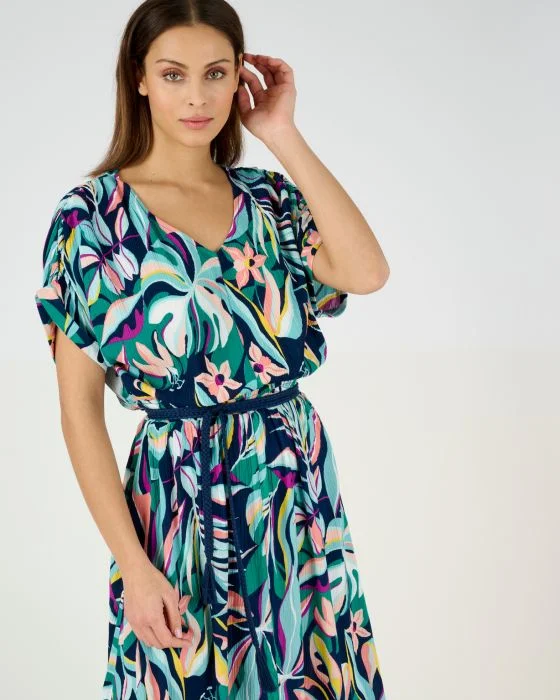 Robe crépon *fibres pure viscose Lenzing(TM) EcoVero(TM)