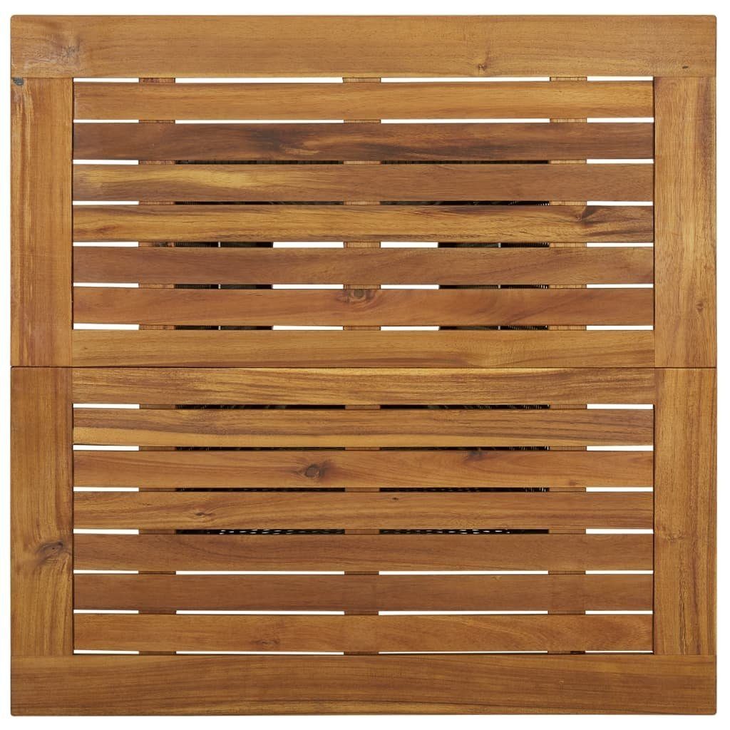 möbelando Stehtisch Wörrstadt (LxBxH: 80x80x110 cm), aus Akazienholz in Grau