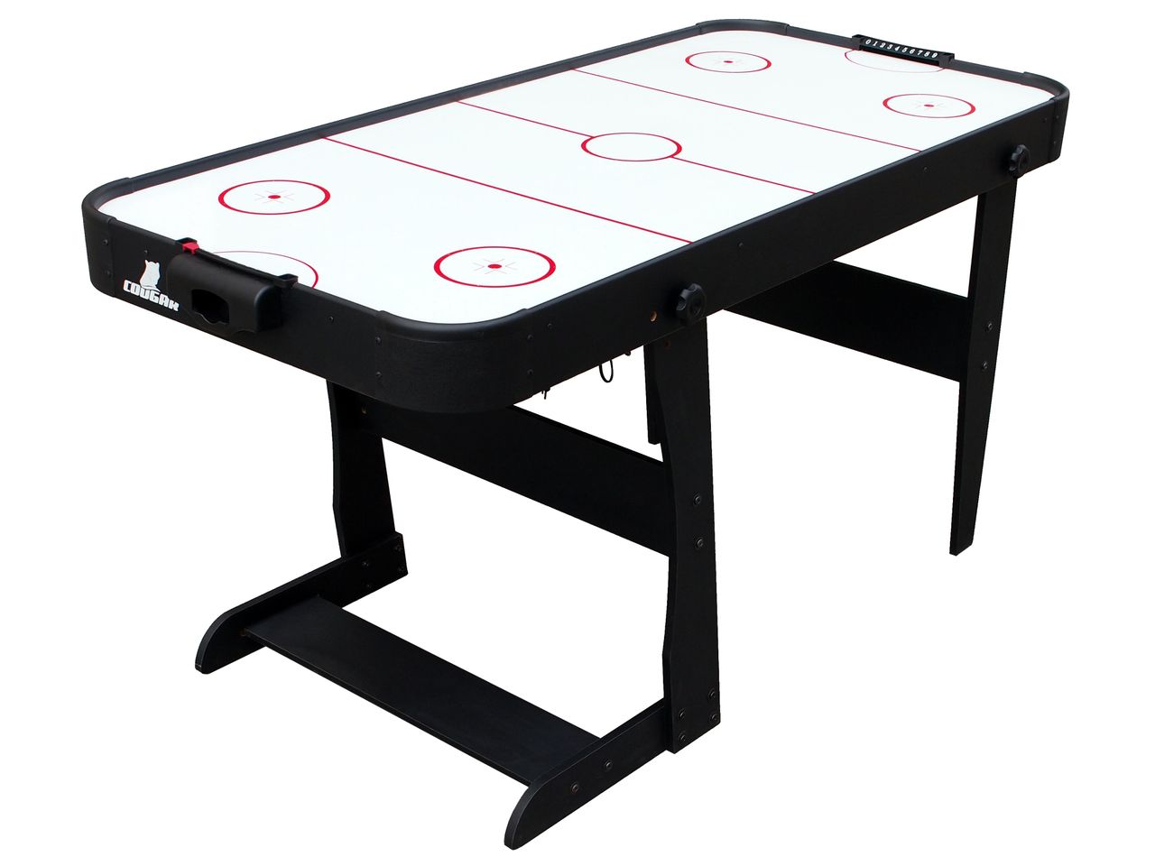 Cougar Icing faltbarer Airhockey Tisch Schwarz