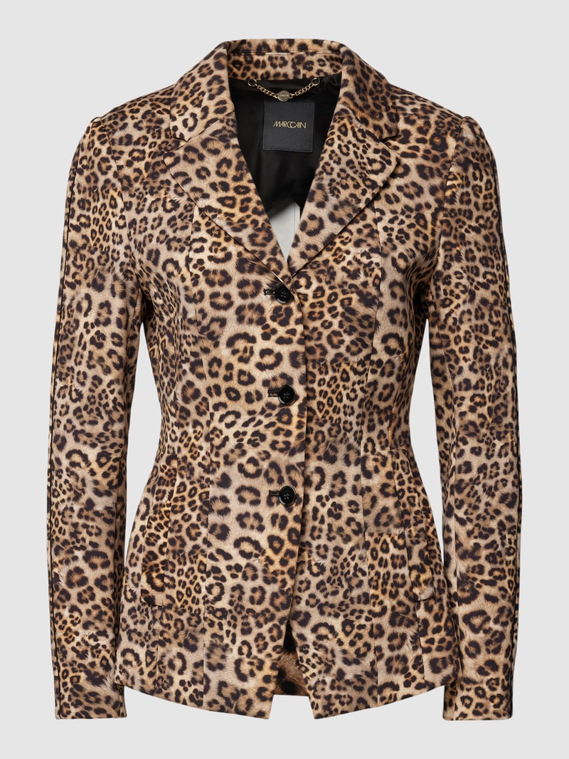 Blazer mit Animal-Print - 50 Jahre Jubiläumskapsel in camel