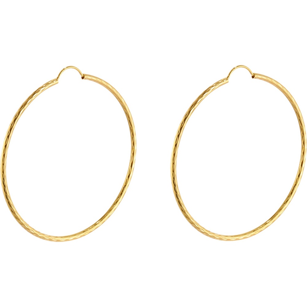 Valeria Créoles 375 Or jaune or jaune Boucles d'oreilles