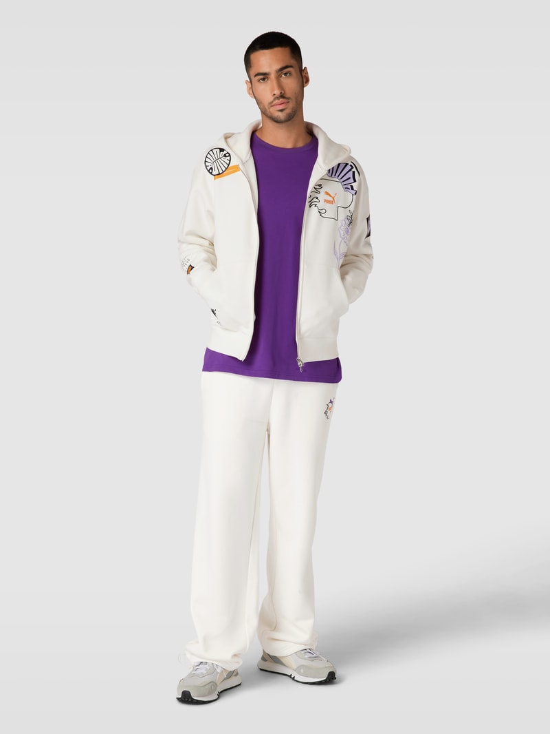Sweatjacke mit Label-Print - PUMA X P&C* in offwhite