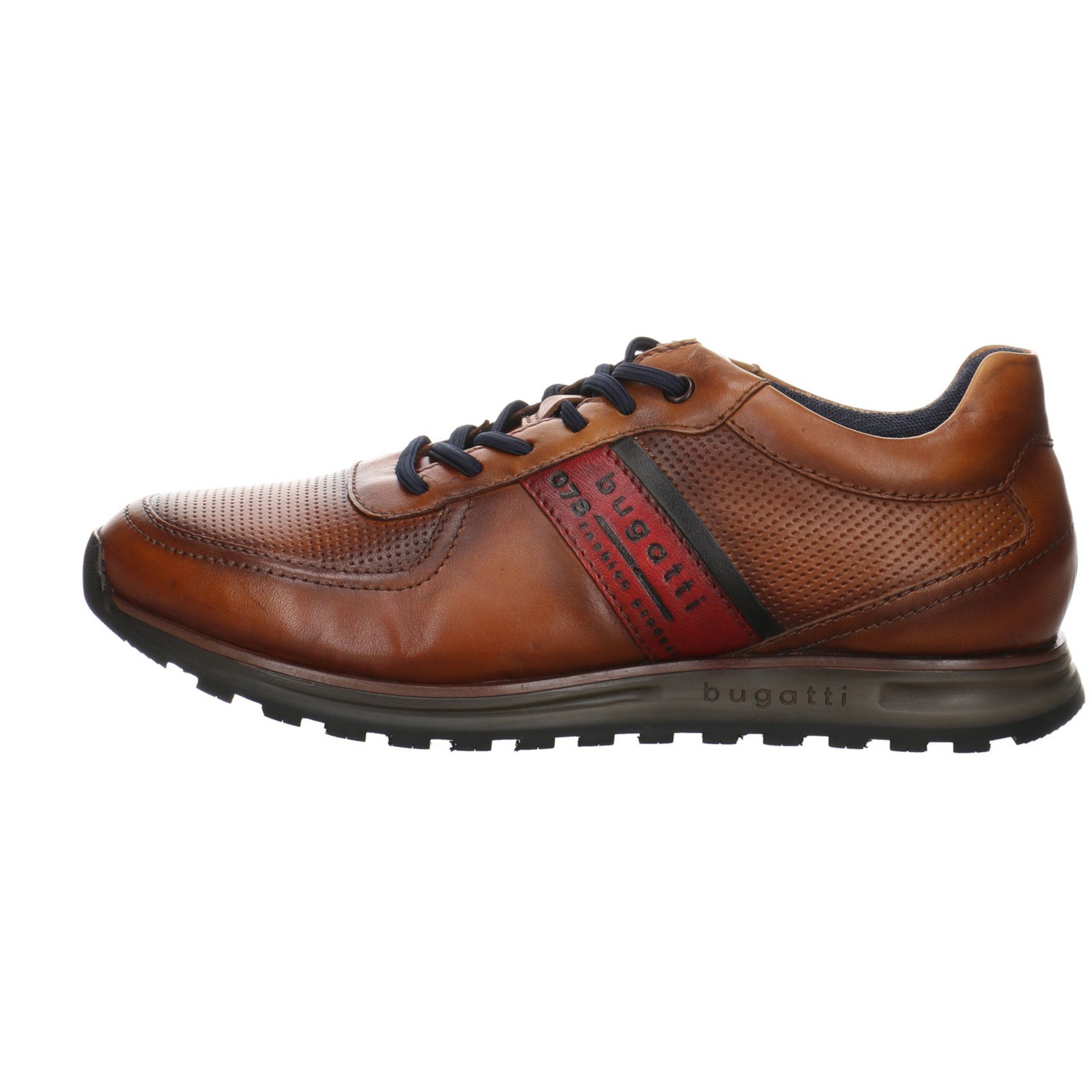 bugatti Herren Schnürhalbschuhe Sneaker Schnürschuh Glattleder