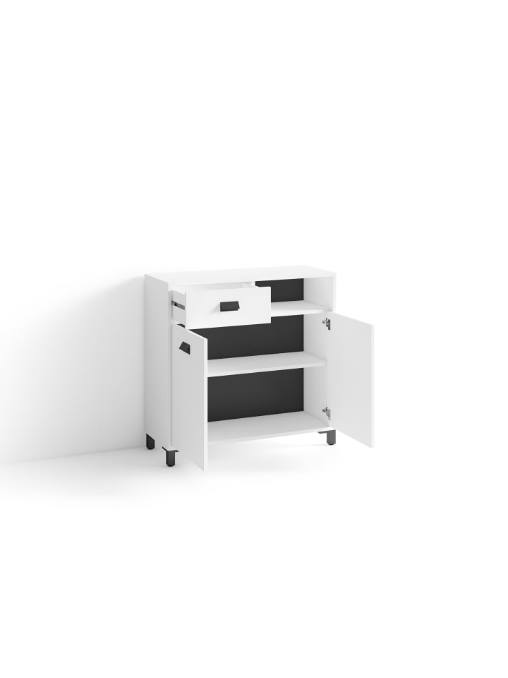 byLiving Kommode Wellness in Weiß - (B) 80,5 x (H) 77,5 x (T) 31 cm günstig kaufen onesize