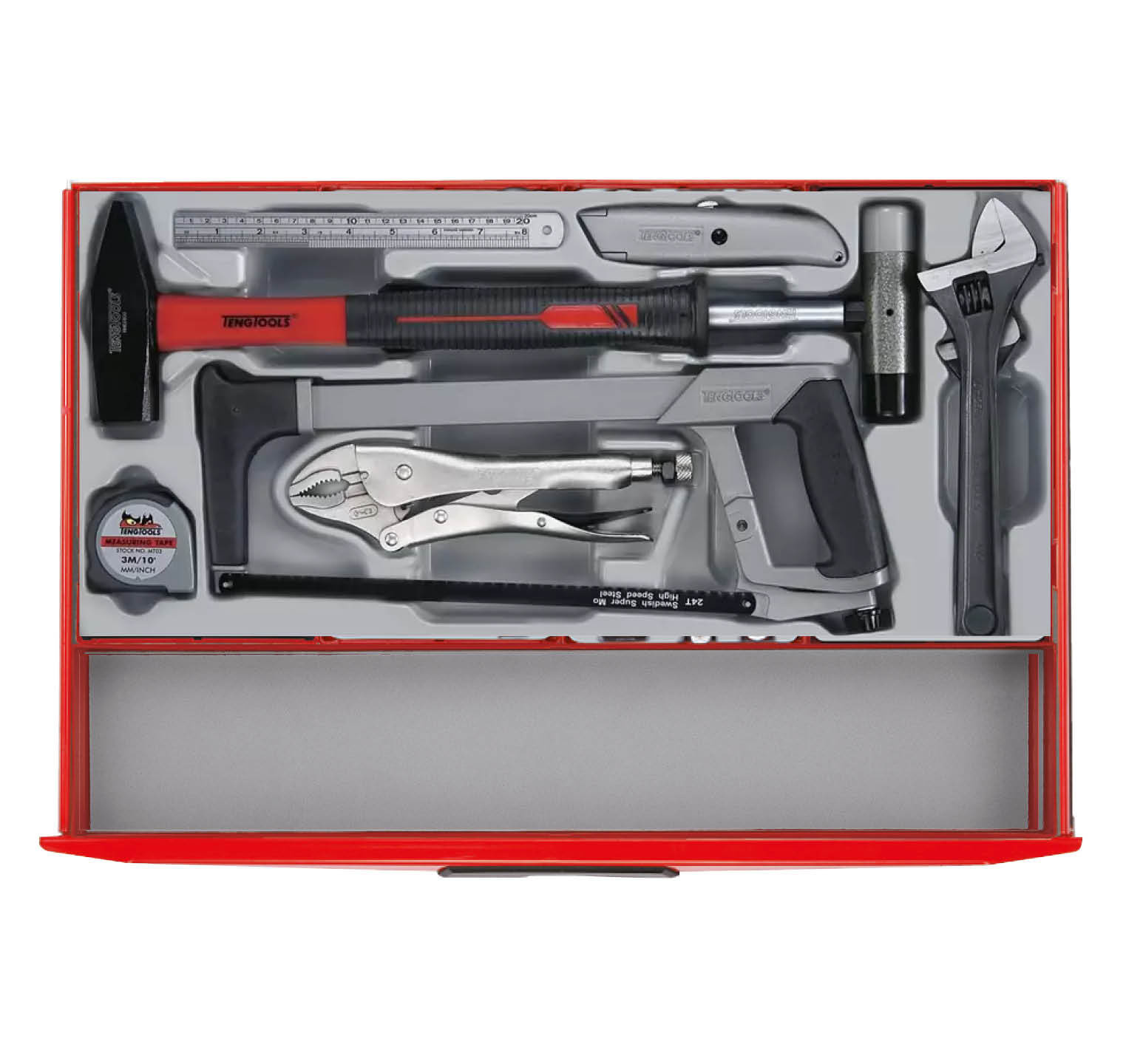 Metal Works 122390196 TCMM498RED Werkzeugset rot Midi Master 19 Schubladen