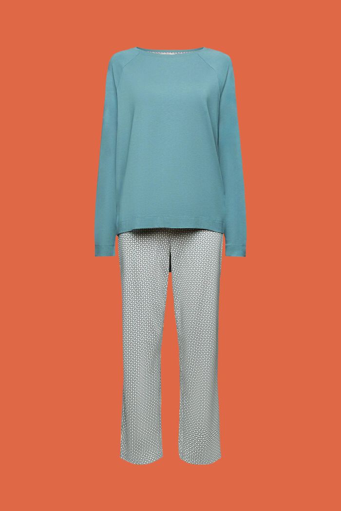 Langes Pyjama-Set aus Jersey