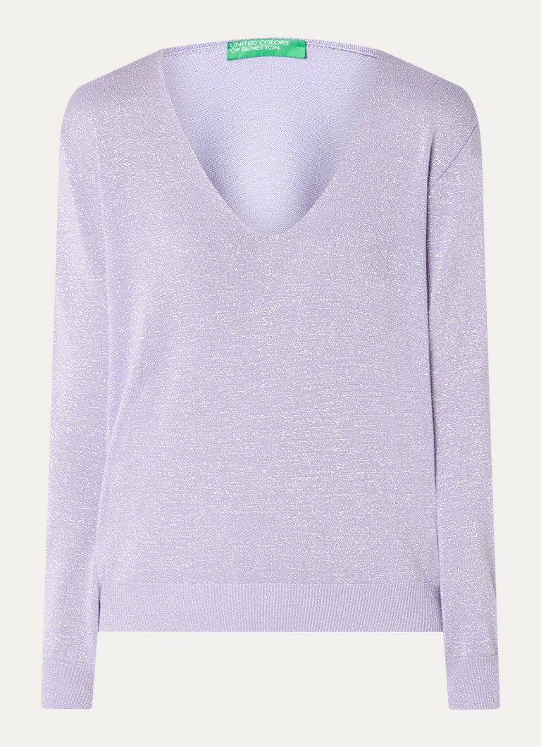 Benetton Fine knit top with lurex