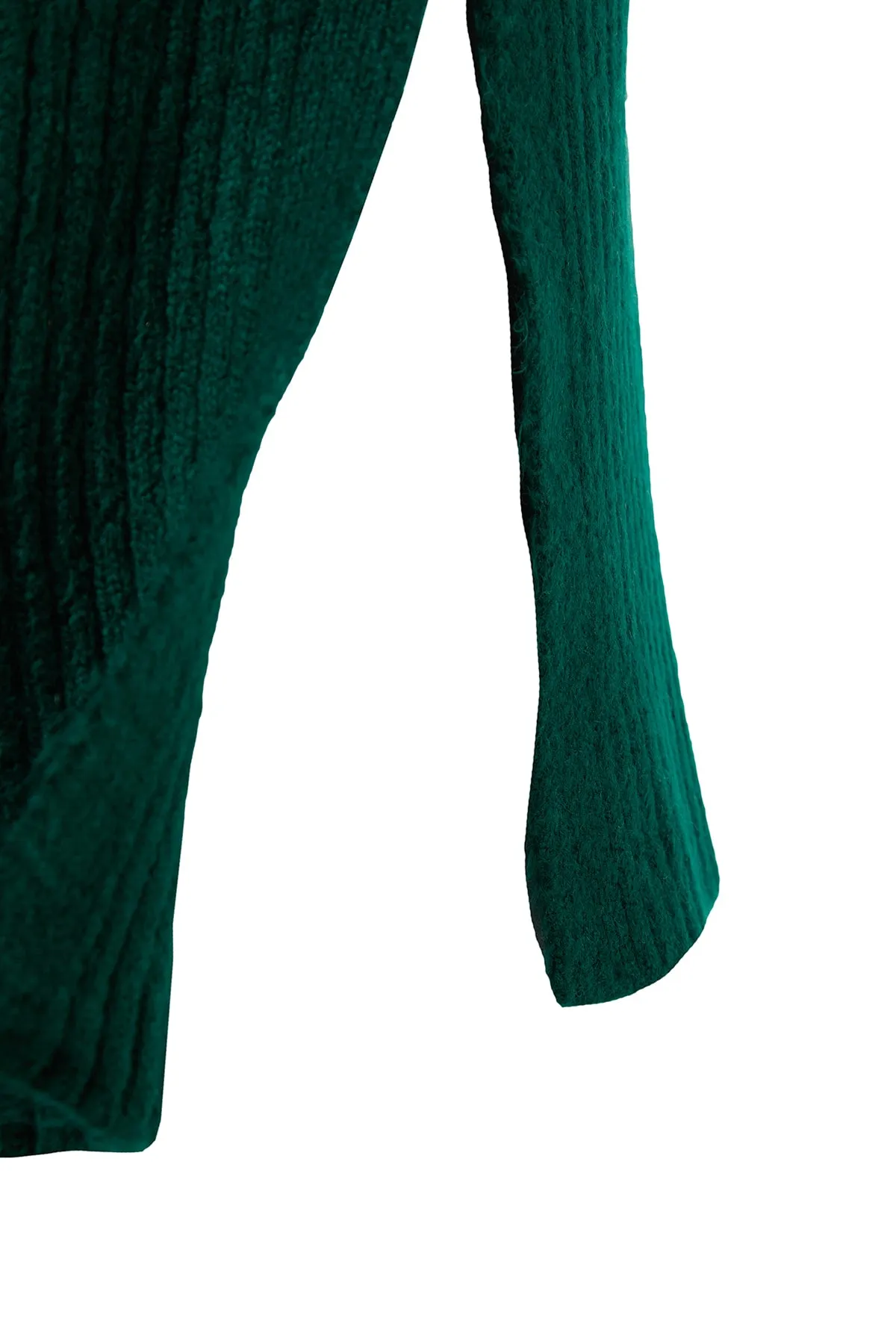 Trendyol Collection  Smaragdgrünes, weich strukturiertes Strickoberteil- und -unterteil-Set mit Rock TWOAW23AU00217