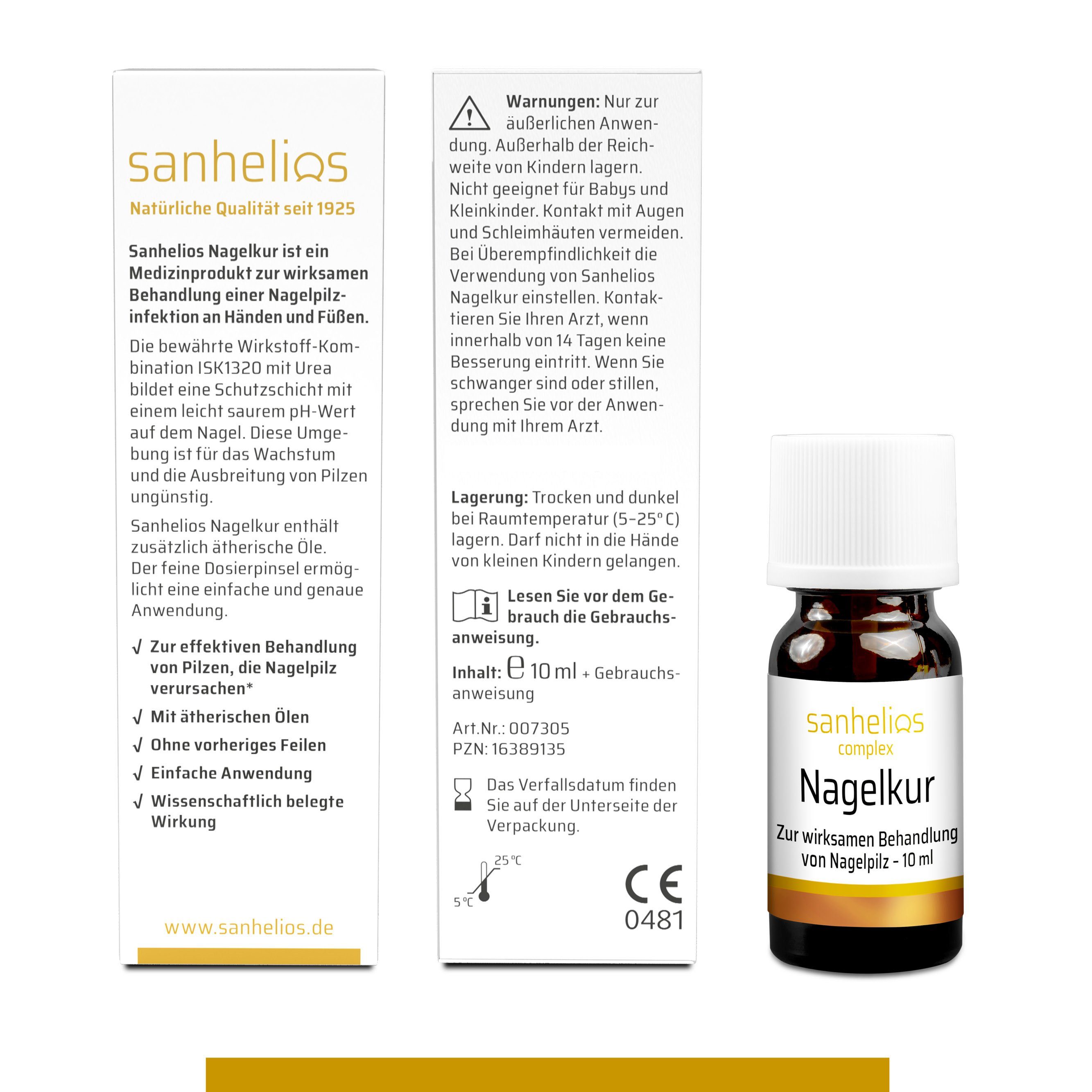 Sanhelios Nagelpflegeserum Nagelkur 10 ml, Zur wirksamen Behandlung von Nagelpilz, belegte Wirksamkeit*