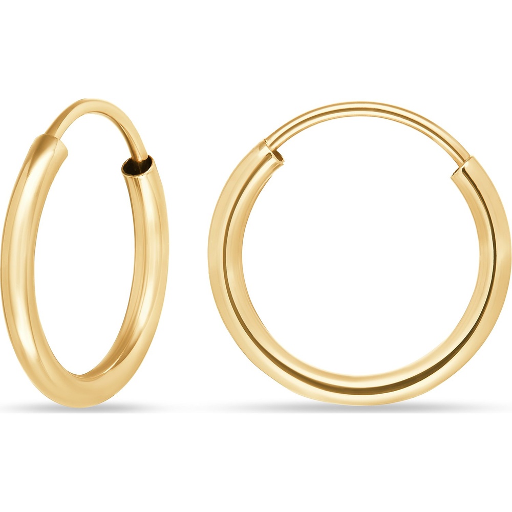 FAVS Créoles 375 Or jaune Boucles d'oreilles