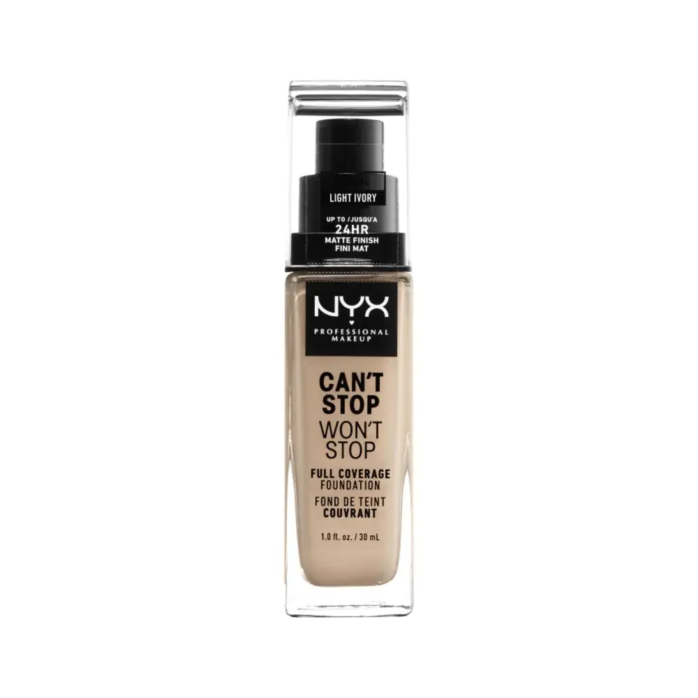 NYX Cant Stop Wont Stop veido makiažo pagrindas Light Ivory