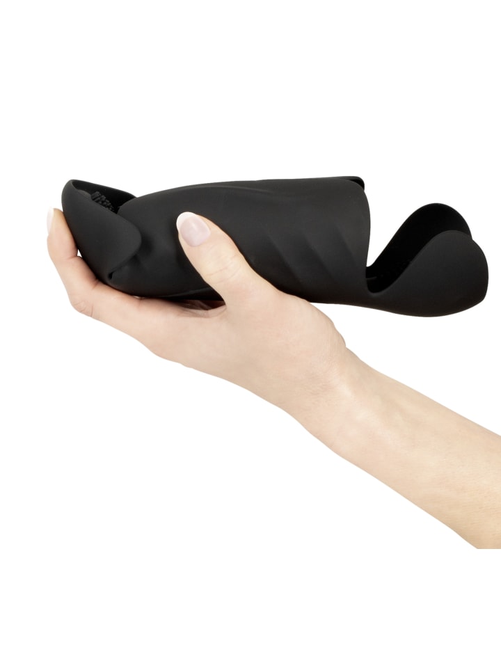 Rebel Masturbator mit Vibration Penis Trainer with 3 Point Stimulation in schwarz günstig kaufen 22 cm