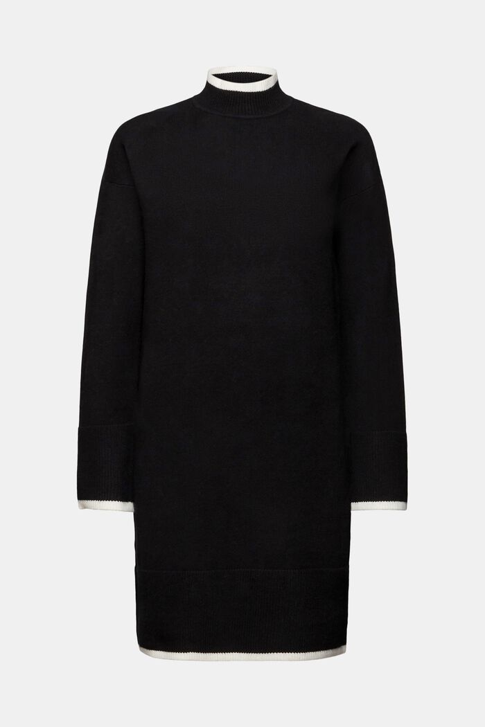 Strickkleid mit Stehkragen