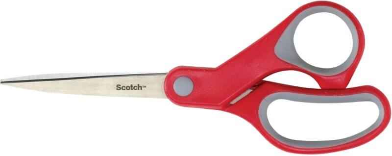 Scotch Schere Komfort Edelstahl Rot, Grau 200 mm