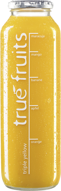True Fruits triple smoothie yellow