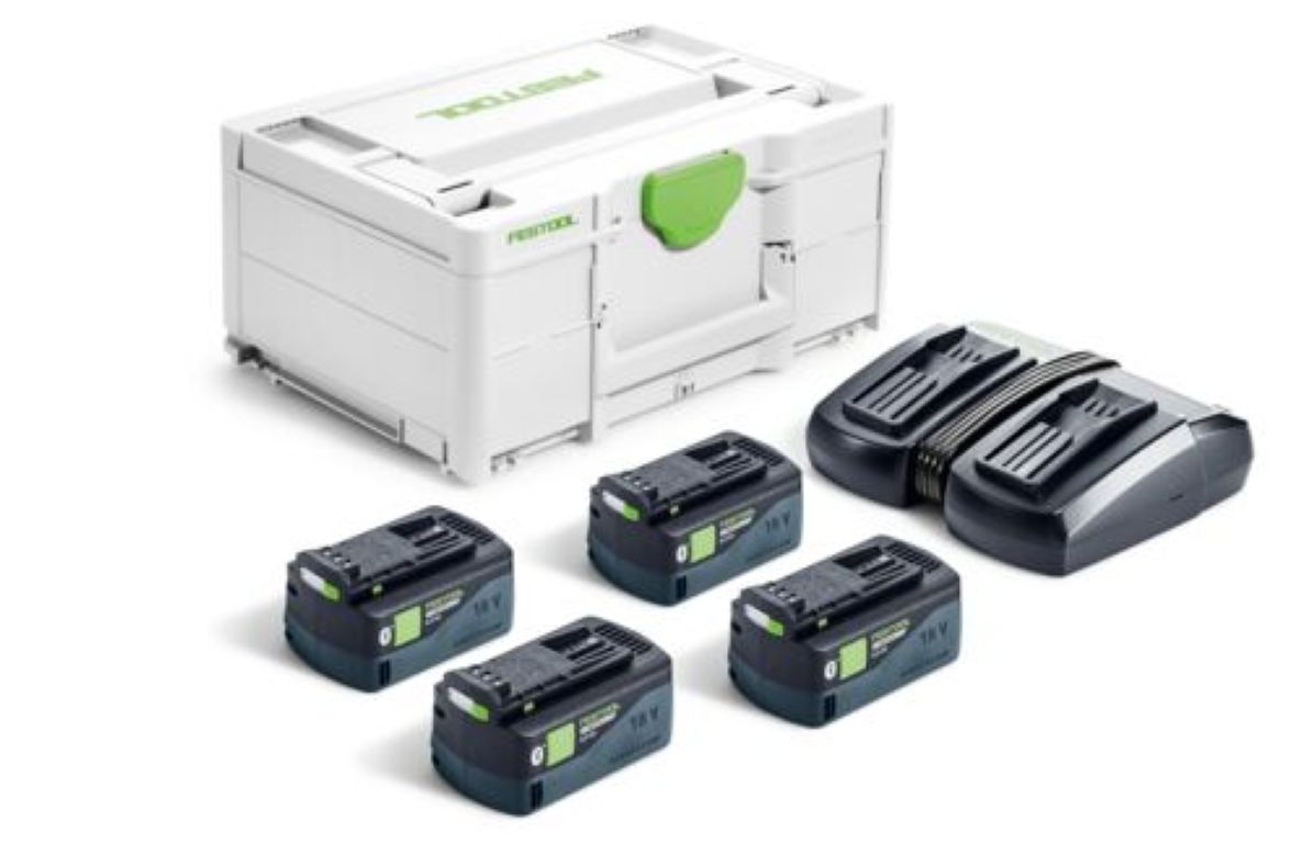 Festool Accessories 578681 SYS 18V 4xHP5.0/TCL6DUO Power Set