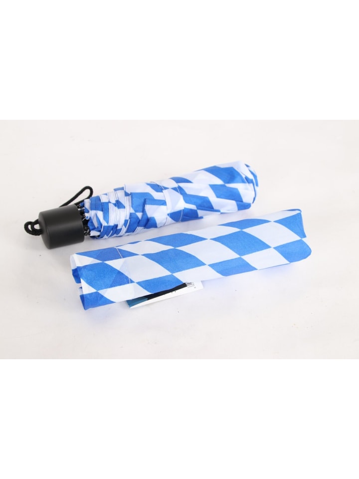 COFI 1453 Teleskop Taschenschirm in Blau-Weiß ?98 cm in Blau-Weiß günstig kaufen 100 cm