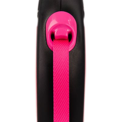 flexi New Neon Gurt-Leine pink, 5 m