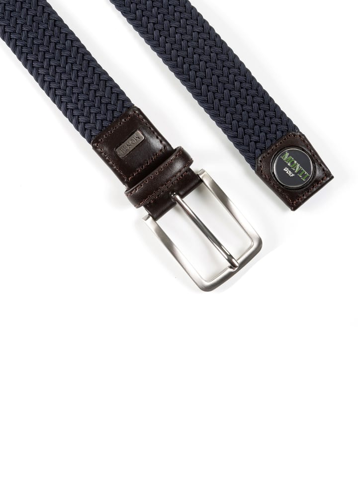 Monti Flechtgürtel BIRDIE in navy uni günstig kaufen