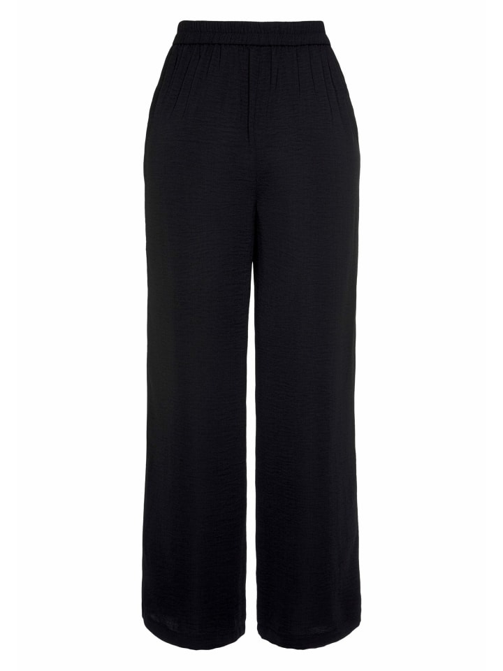 LASCANA Palazzohose in schwarz günstig kaufen