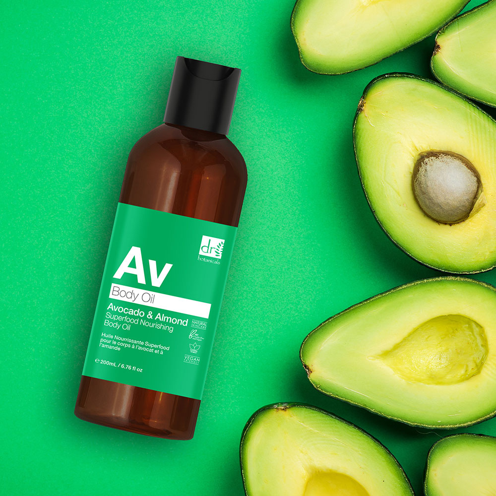 apothecary by dr botanicals Huile Nourrissante pour le Corps à l'Amande et Avocat Huile nourrissante
