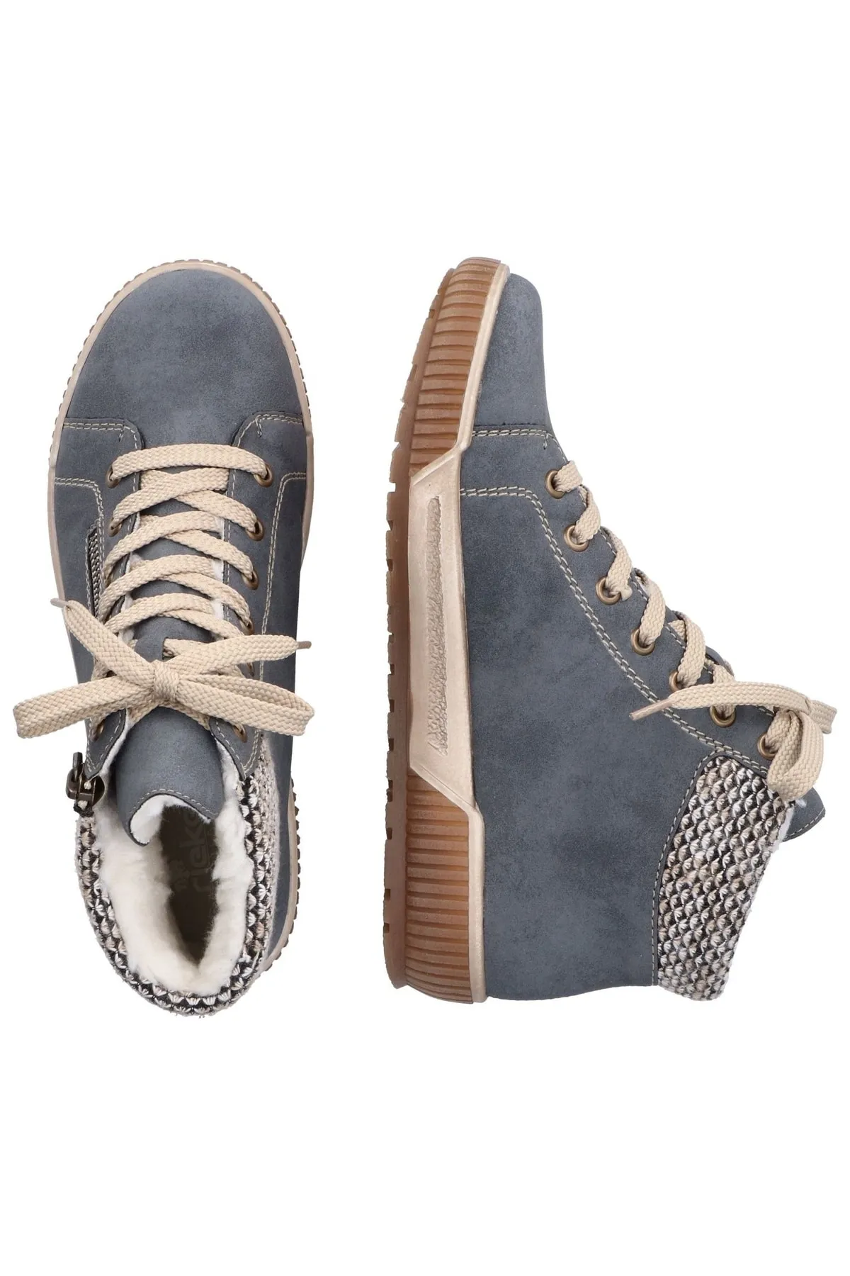 Rieker  Sneaker - Blau - Flacher Absatz