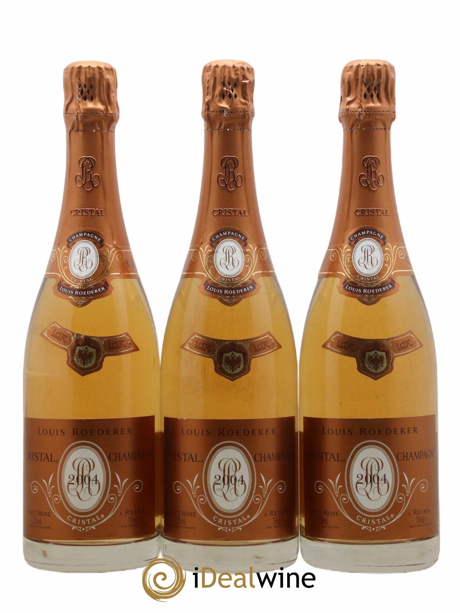 Cristal Louis Roederer  2004 - Lot de 3 Bouteilles