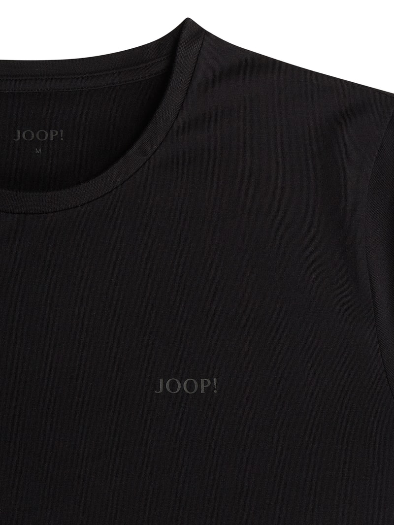 T-Shirt mit Stretch-Anteil im 2er-Pack in schwarz