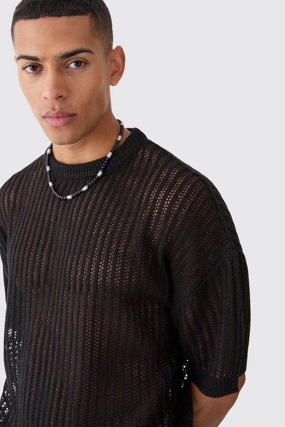 Oversize T-Shirt in Schwarz