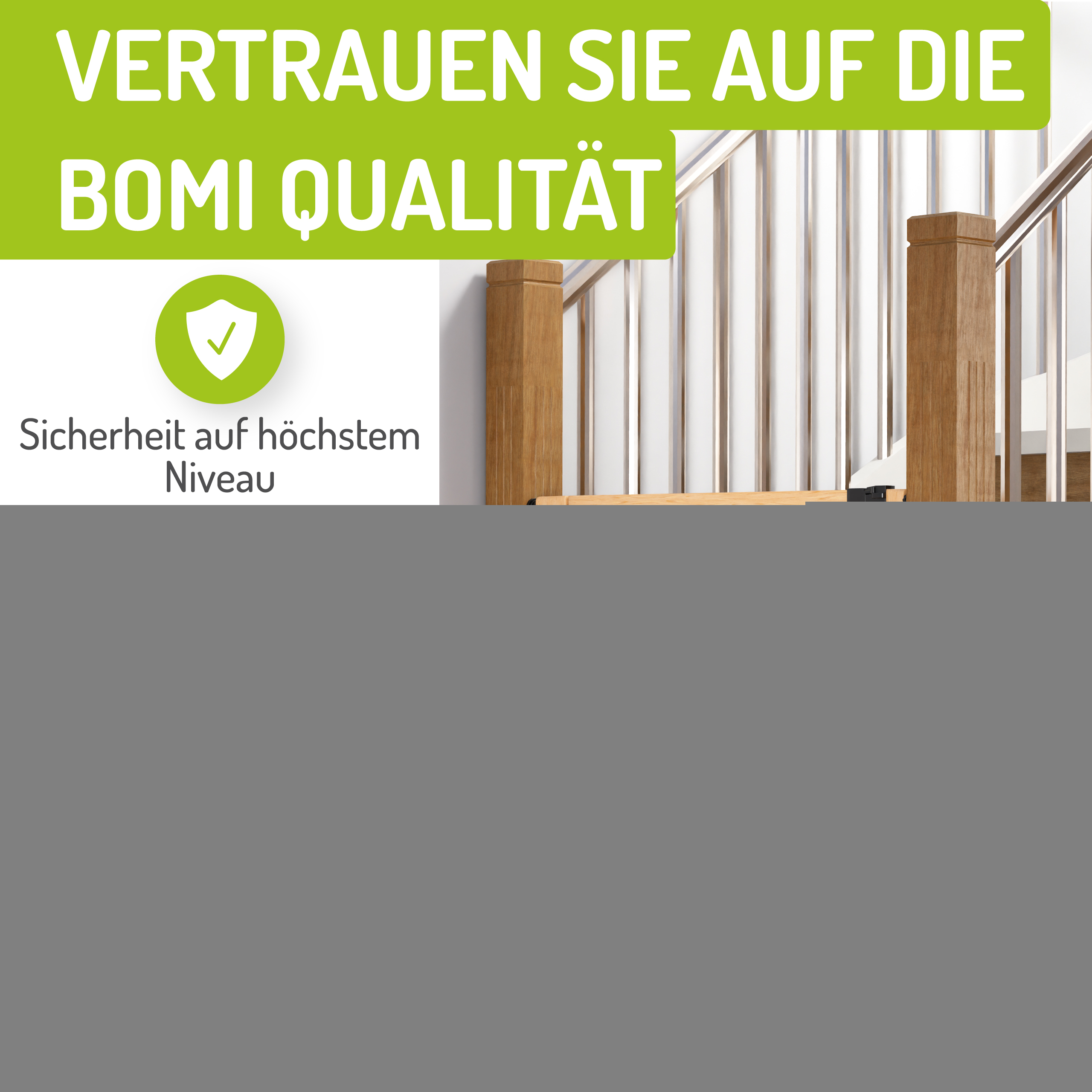 bomi Türschutzgitter & Hundeklappen bomi Türschutzgitter Miko 63-111 cm XS