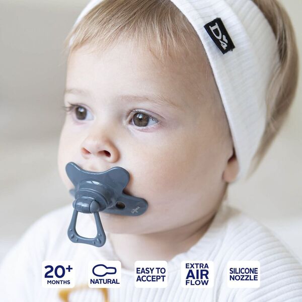 Difrax Natural 18 M Pacifier dark blue