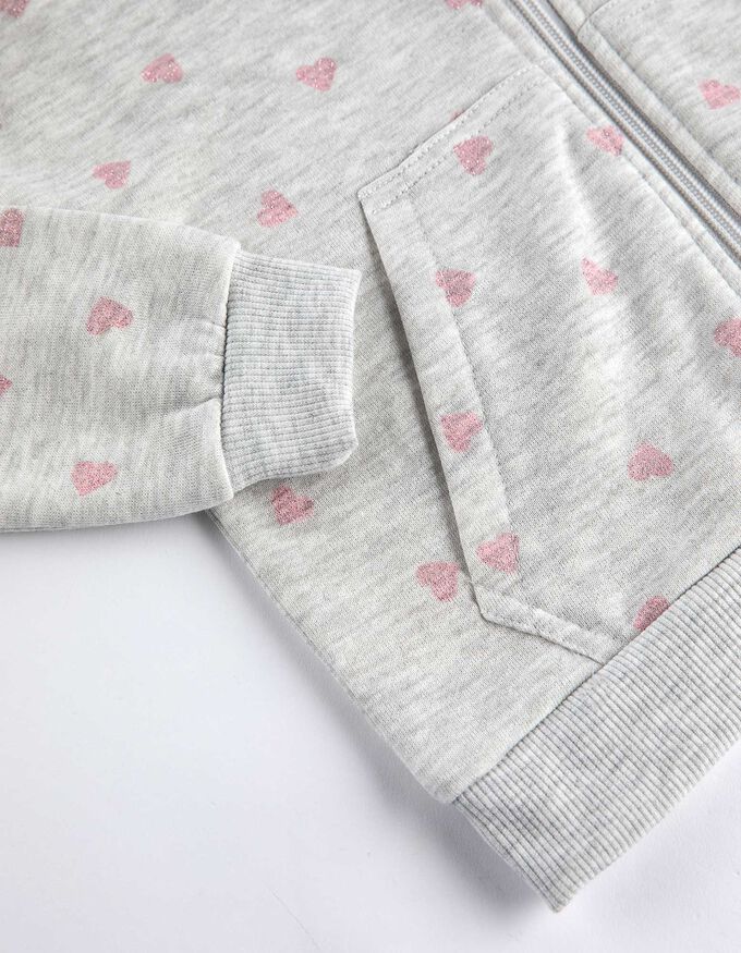 Sweatjacke - Allover-Print