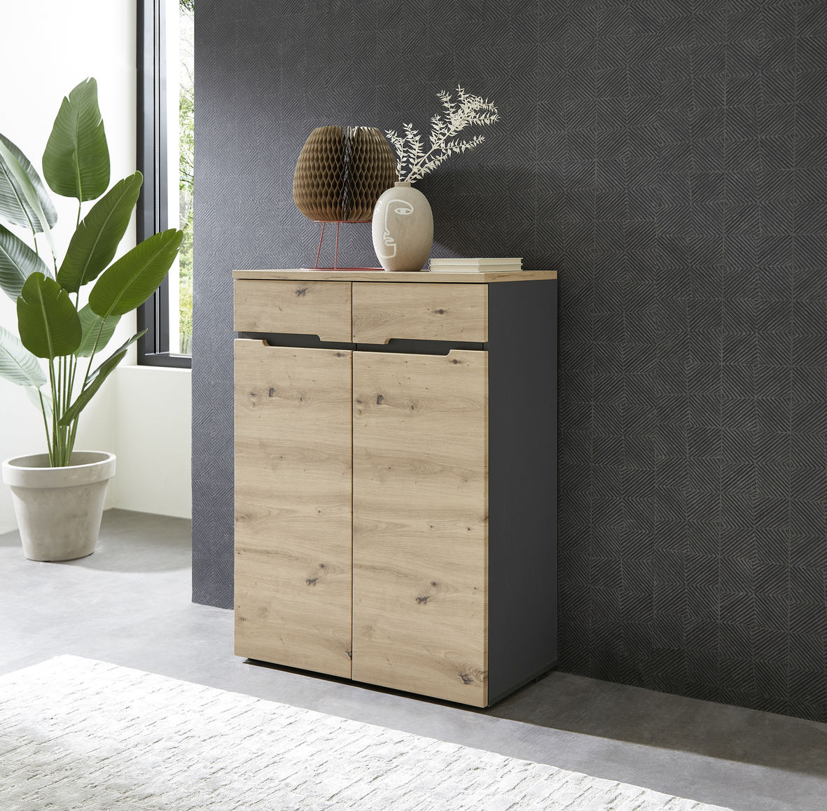 Kommode Memphis Artisan Eiche 80 x 107 cm