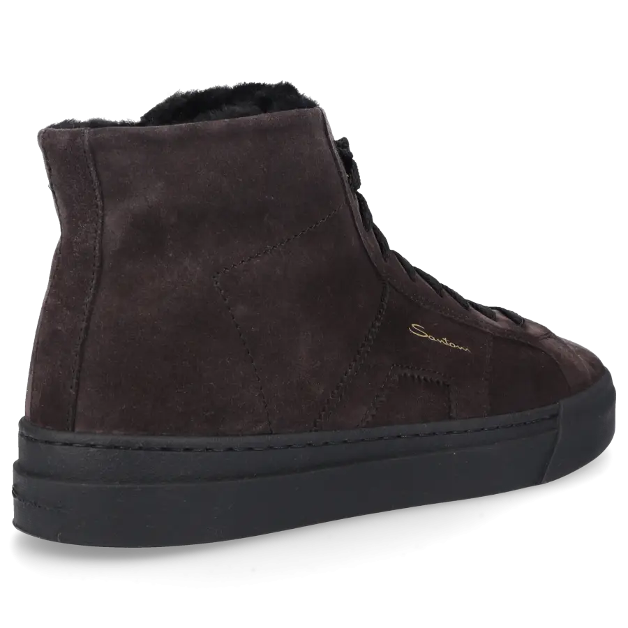 Santoni - Sneaker high 21933 Veloursleder - braun