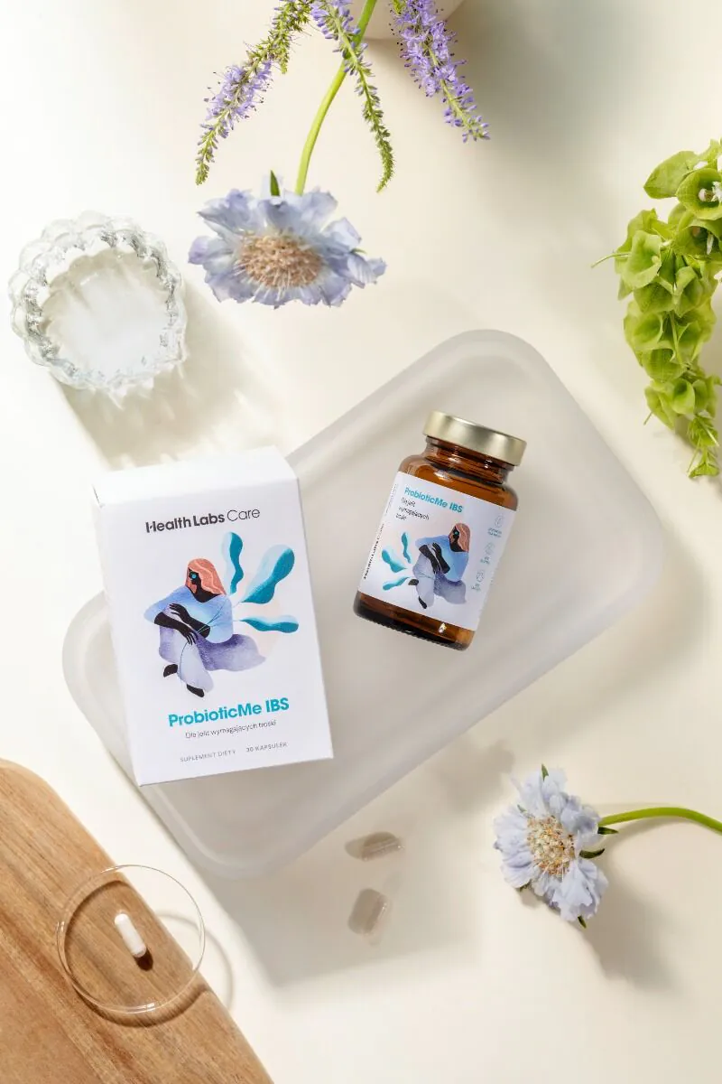 Health Labs Care ProbioticMe IBS Kosttilskud, der understøtter fordøjelsessystemet, kapsler