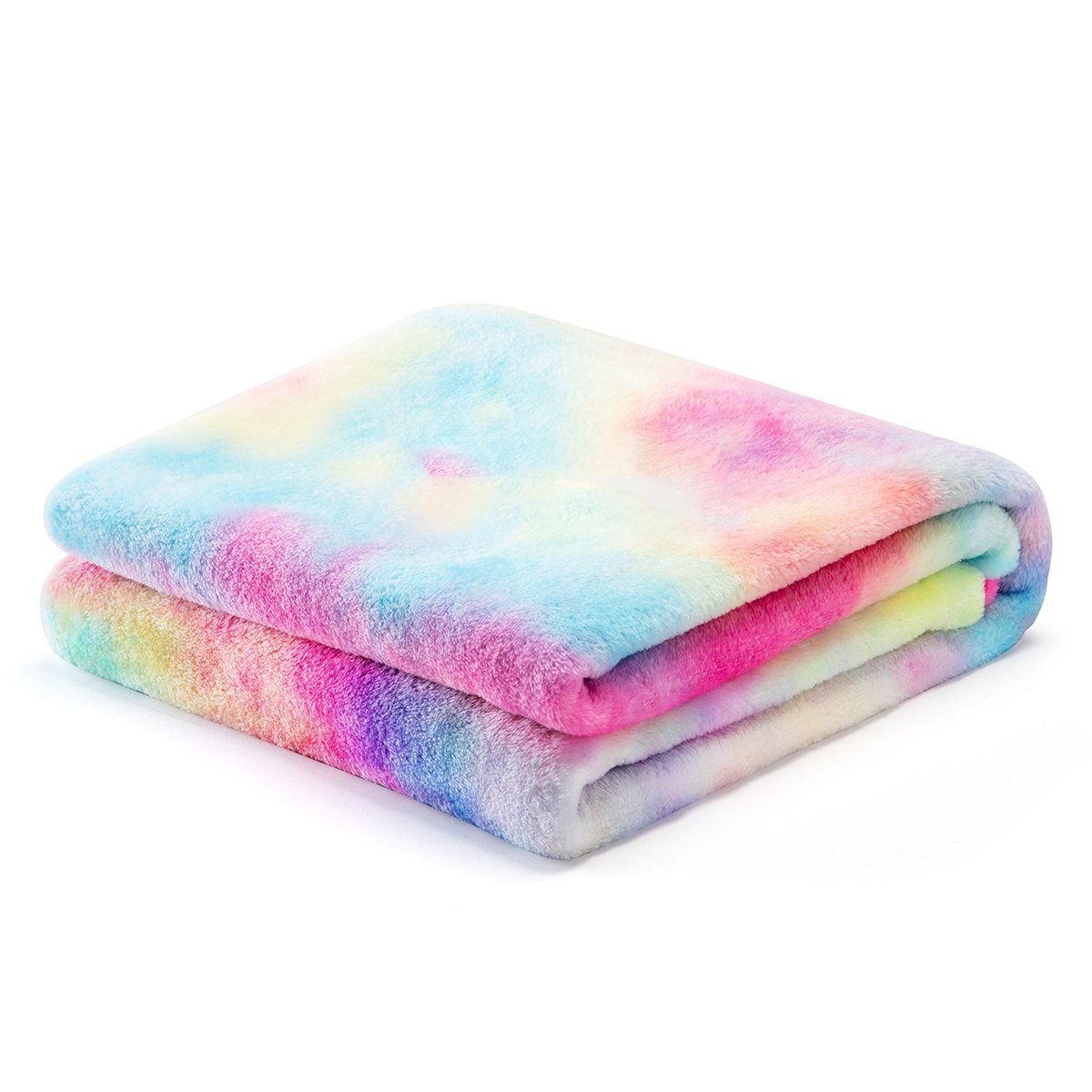 Wohndecke Bunte Kuscheldecke, Hautfreundlich und weich Sofadecke, Elegear, Regenbogen-Überwurf für Mädchen