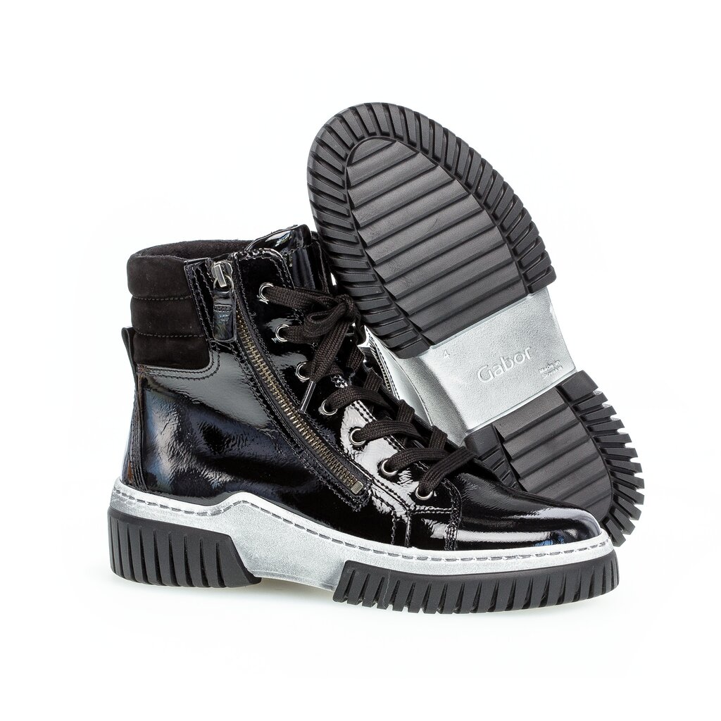 Gabor fashion Schnürstiefelette schwarz