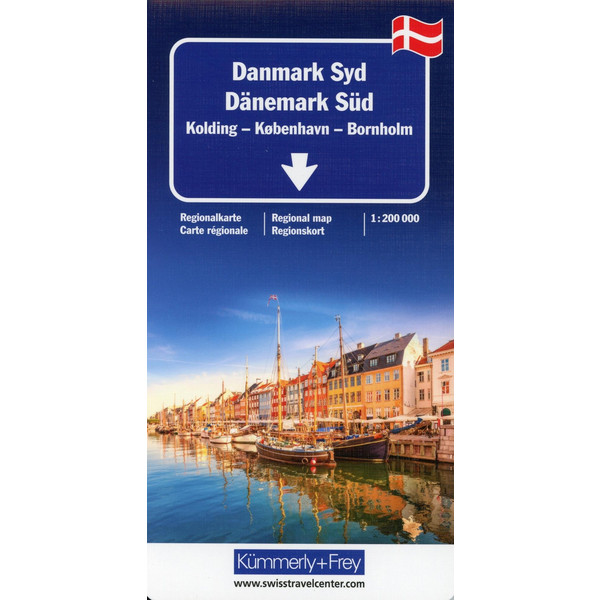 Dänemark Süd Regionalkarte 1 : 200 000 - Straßenkarte