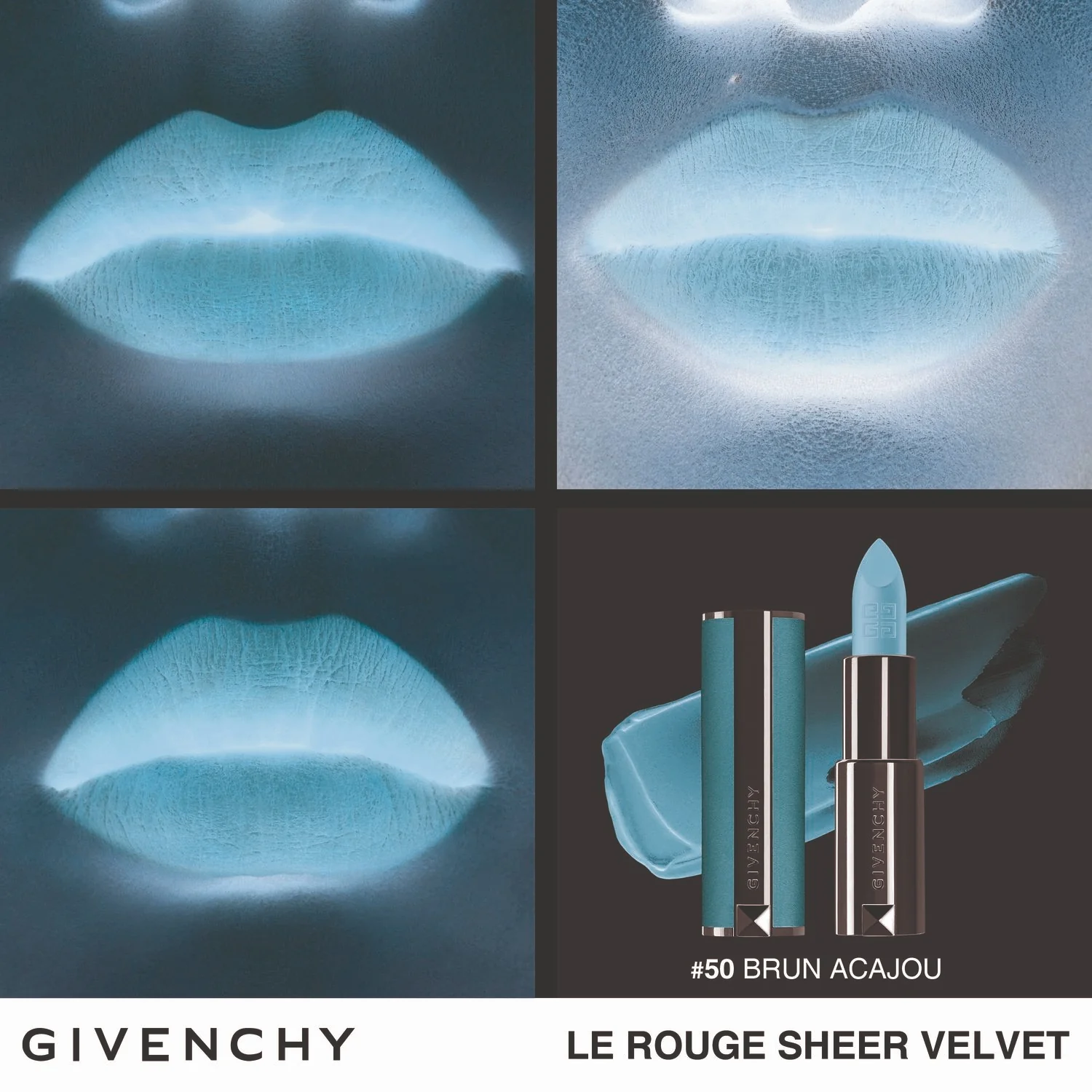 Le Rouge Sheer Velvet Lips - Matte Lipstick, Lippenstift