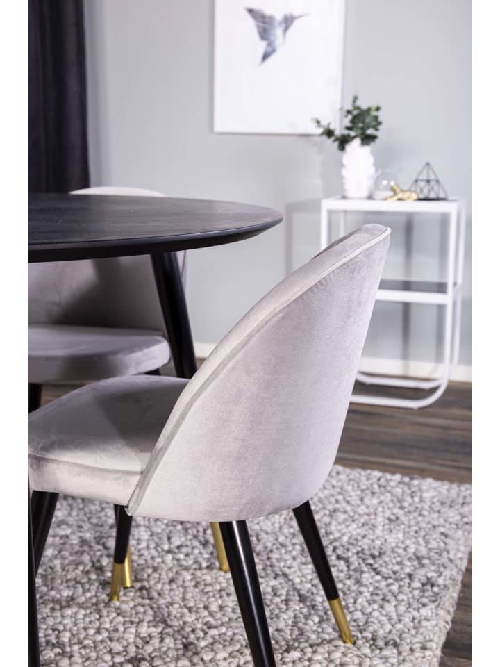 ebuy24 Essgruppe Dipp 1 (5-teilig) Beige Und Dunkelgrau 115 x 115 cm günstig kaufen onesize