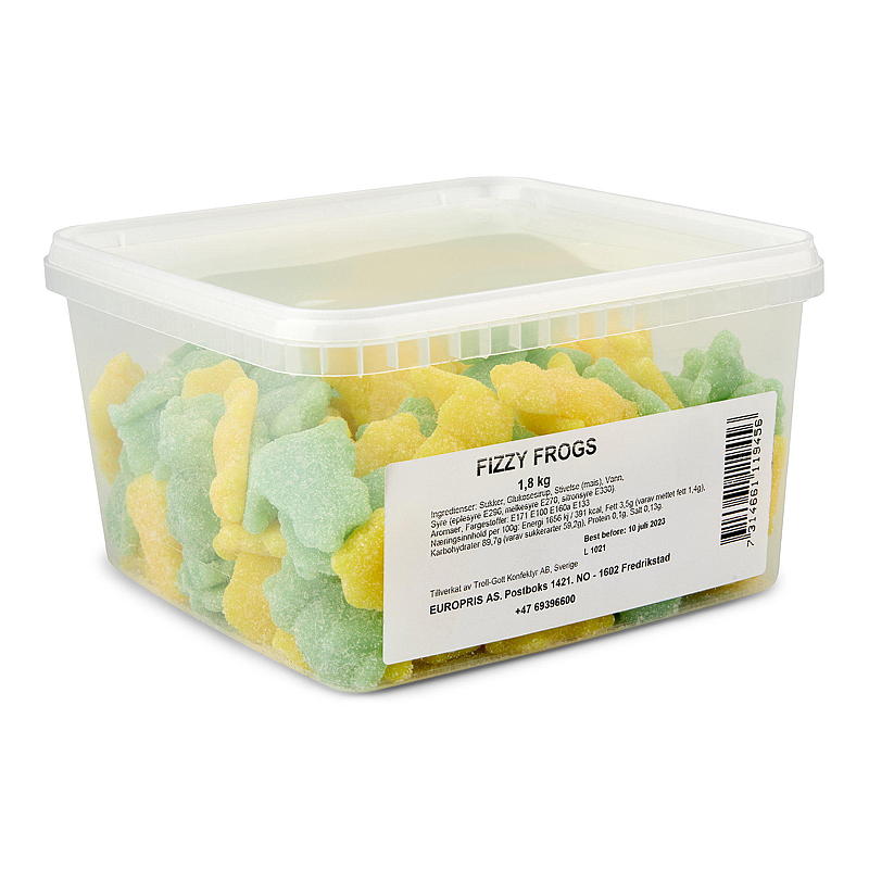 KnallGodt Fizzy frogs 1,8 kg