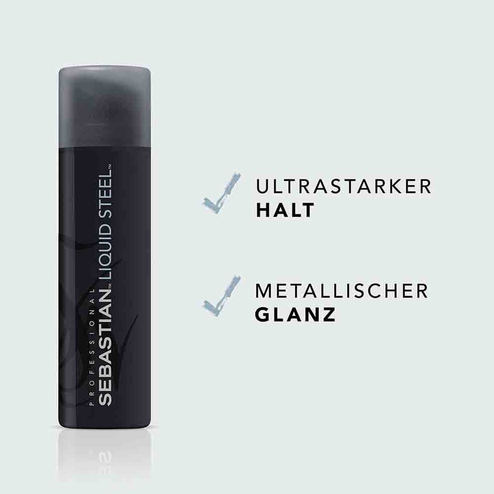 Sebastian Professional Wachse und Gels Liquid Steel Haargel mit starkem Halt