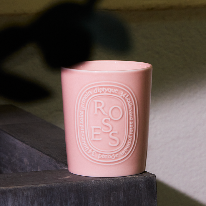 Roses - Bougie grand modèle