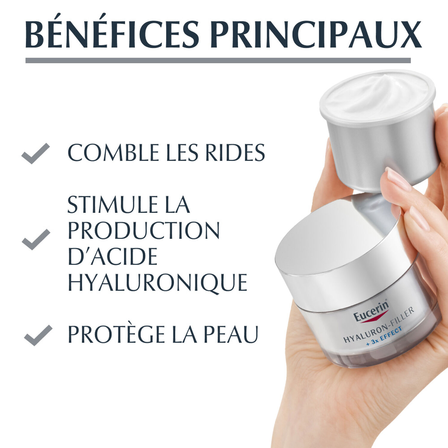 Eucerin HYALURON-FILLER + 3x EFFECT Recharge Soin de Nuit 50ml