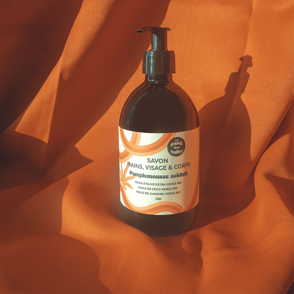le gang des bulles Savon mains, visage & corps - pamplemousse acidulé - 500 ml Savon