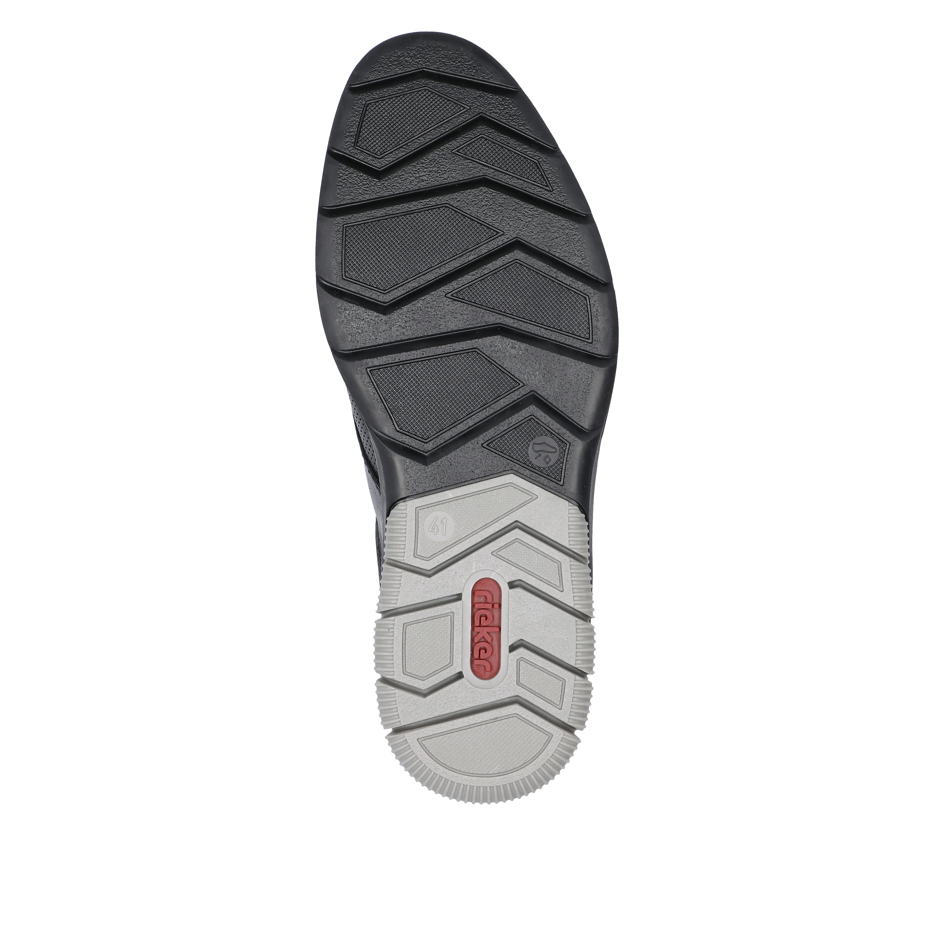 Rieker Herren Slipper asphaltschwarz