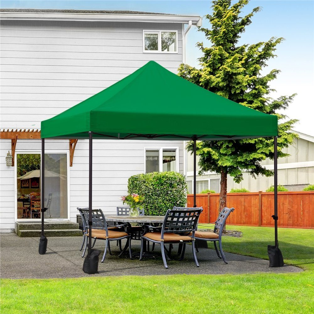 Yaheetech Faltpavillon, 3x3m Pavillon inkl. Tasche mit Rollen