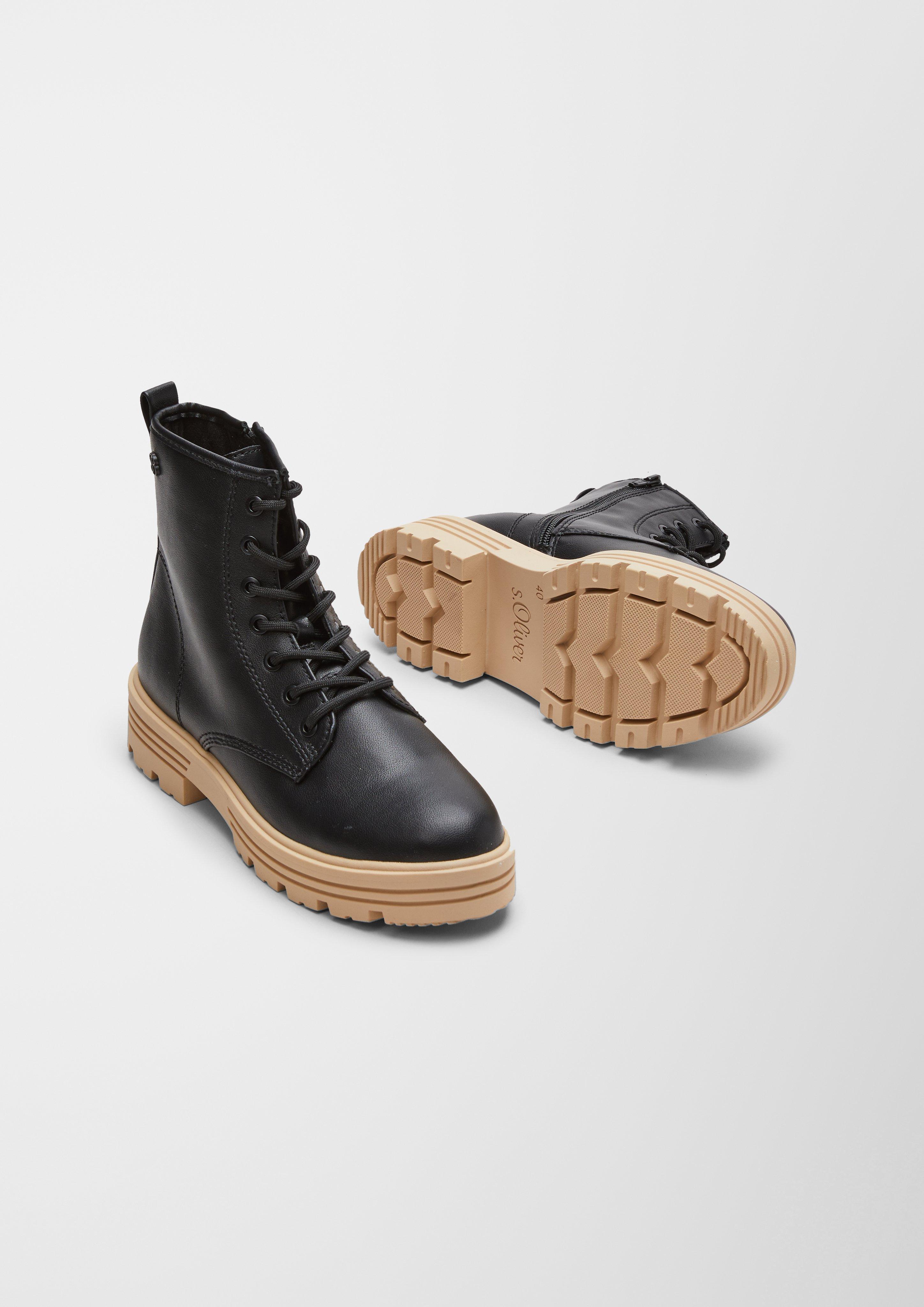 Schnürstiefel aus Kunstleder  6006494-001