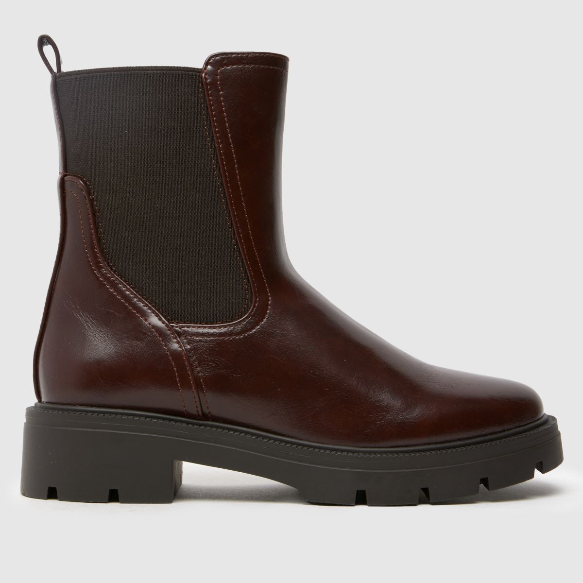 Schuh Alma debeli chelsea škornji v rjavi barvi