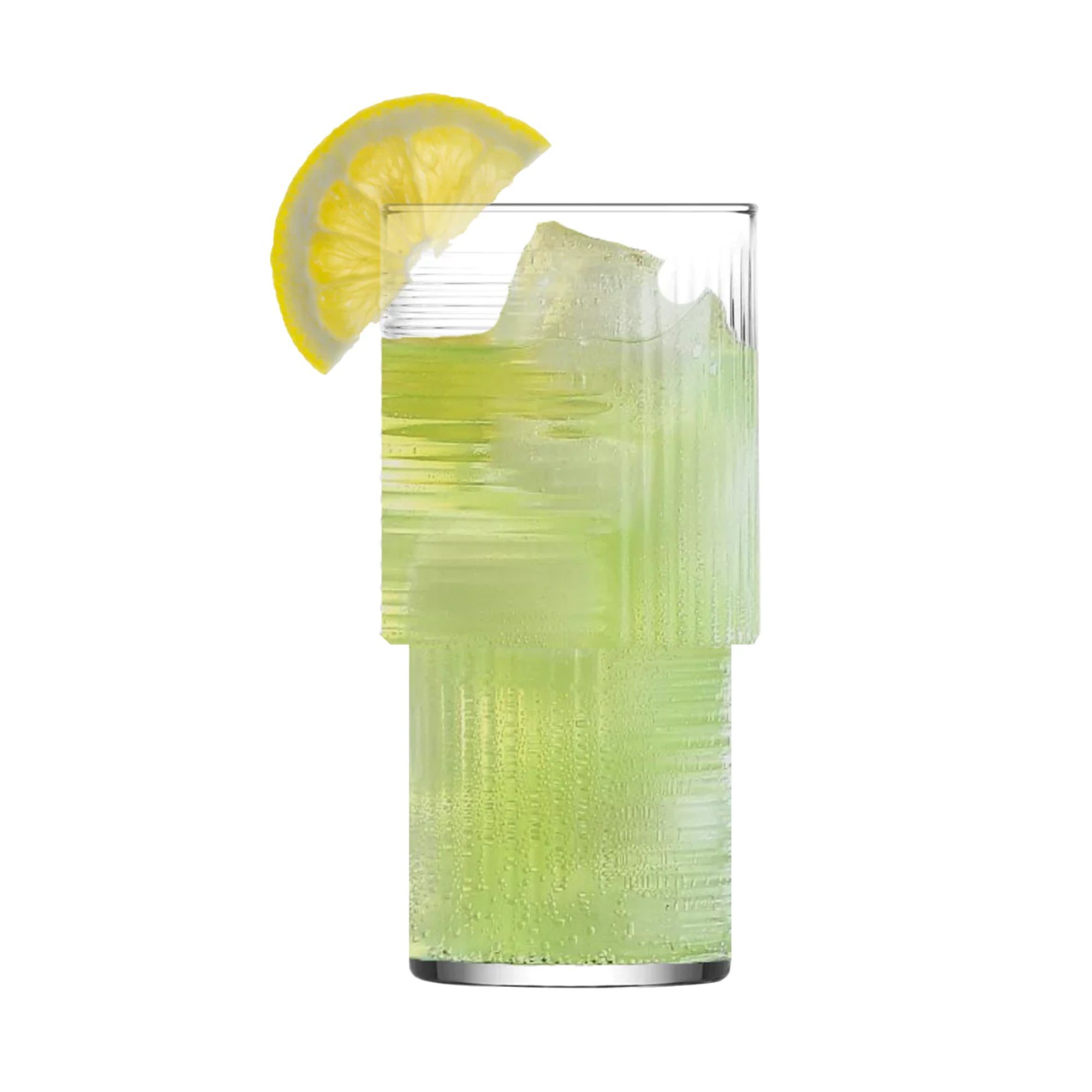 LAV Glas Wassergläser Set Helen Longdrink Set, 400ml, Gläser Set Trinkglas, Glas